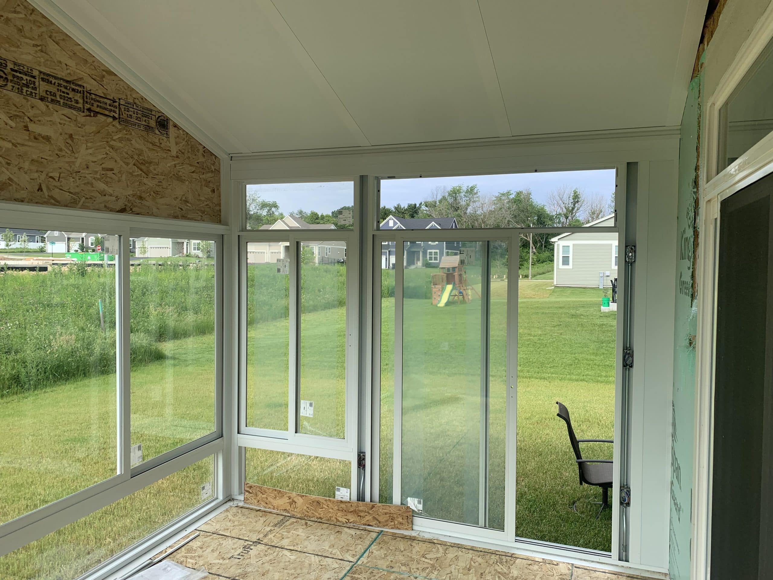 In Progress | Crystal Lake, IL Three Season Sunroom In Progress | Crystal Lake, IL Three Season Sunroom