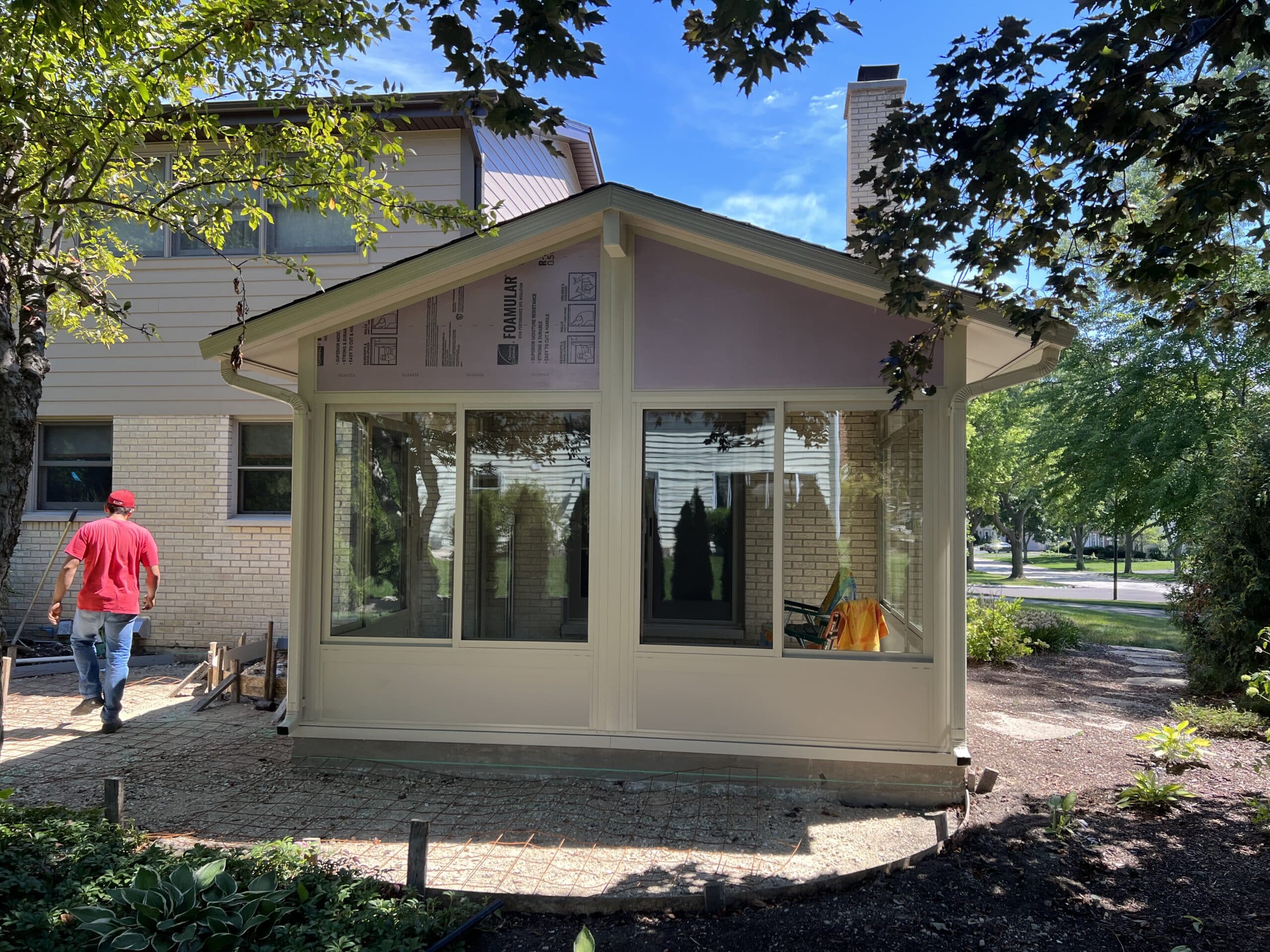 In Progress | Palatine, IL Three Season Sunroom In Progress | Palatine, IL Three Season Sunroom