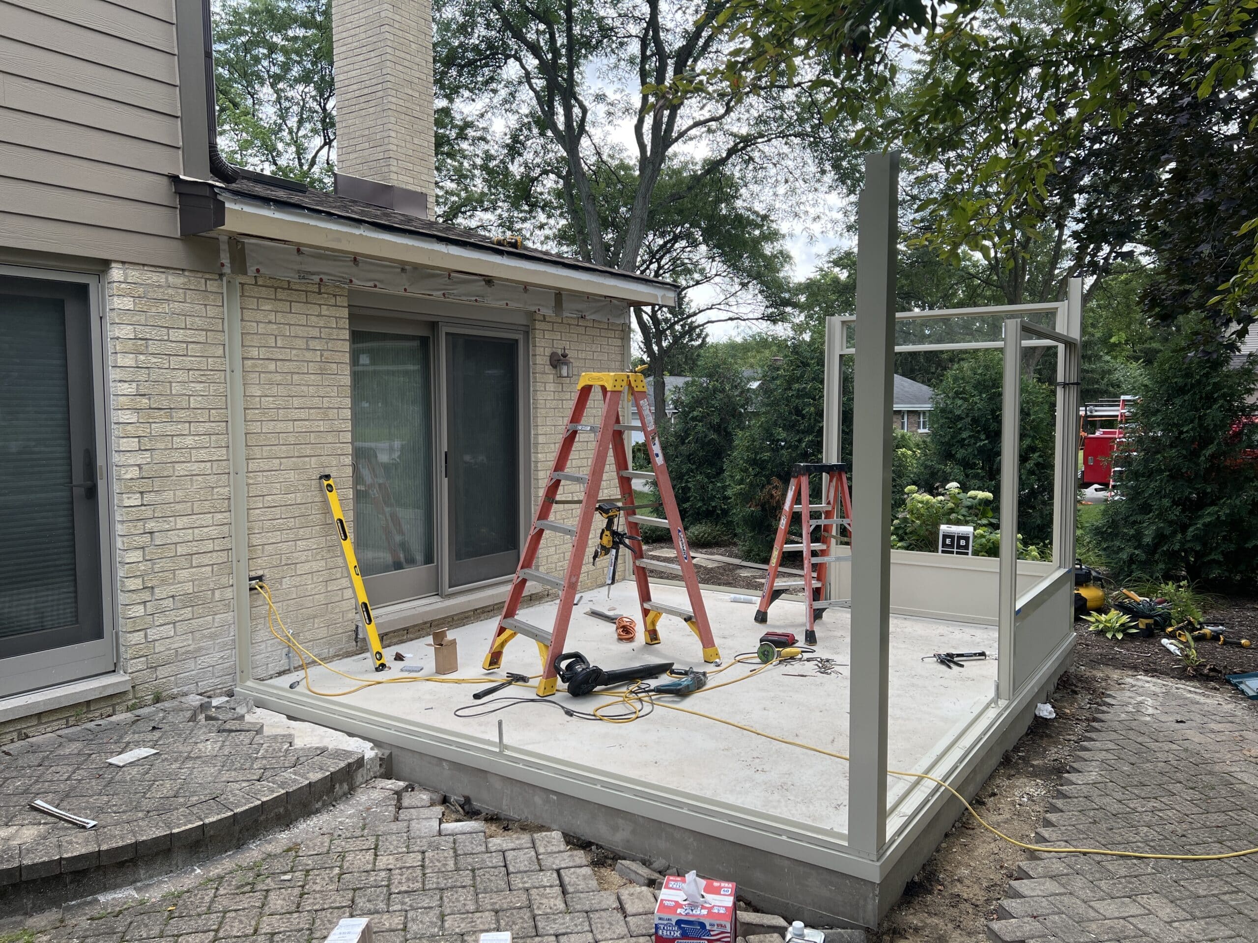 In Progress | Palatine, IL Three Season Sunroom