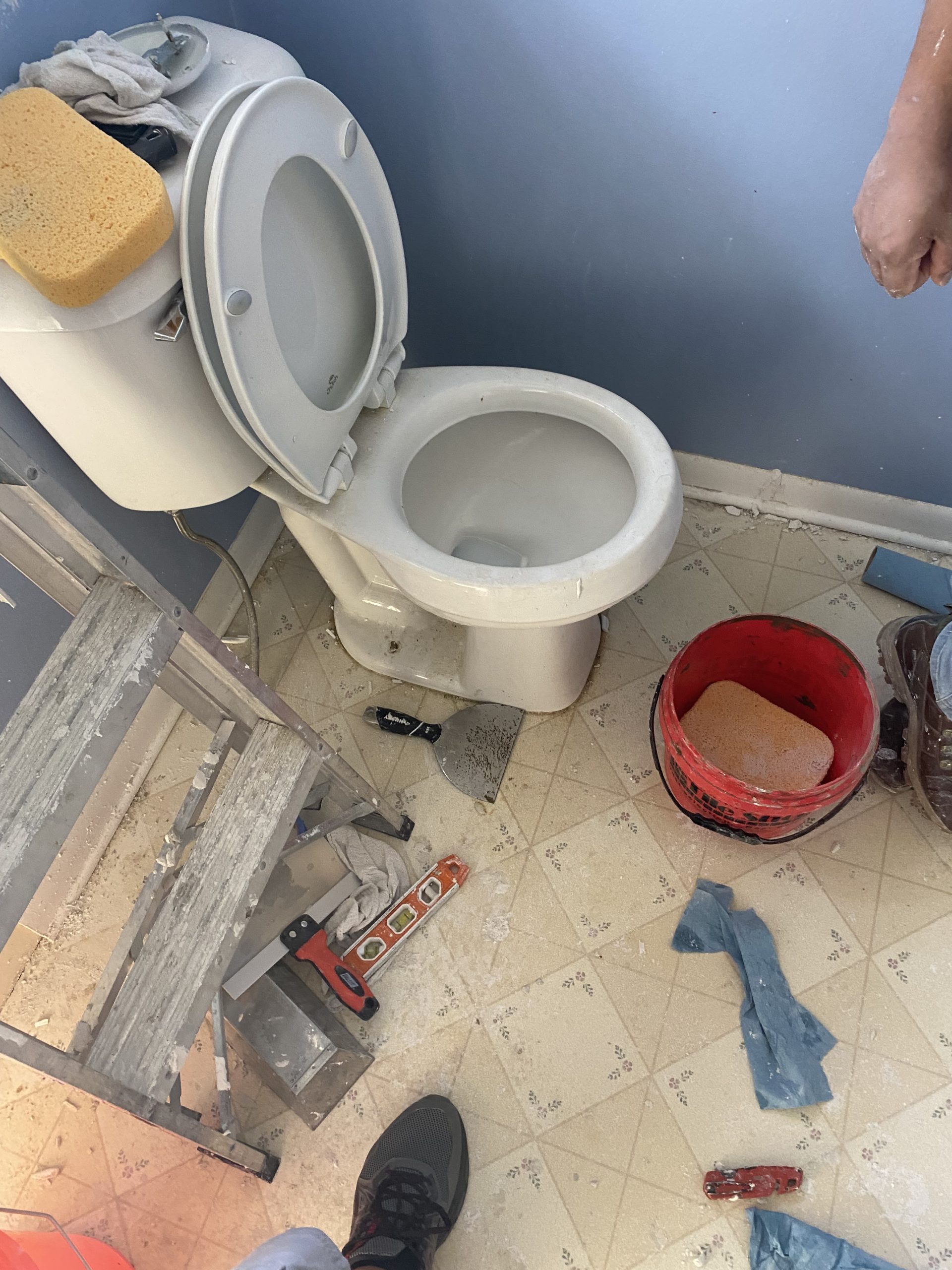 In Progress | Elk Grove Village, IL Small Bathroom Remodel