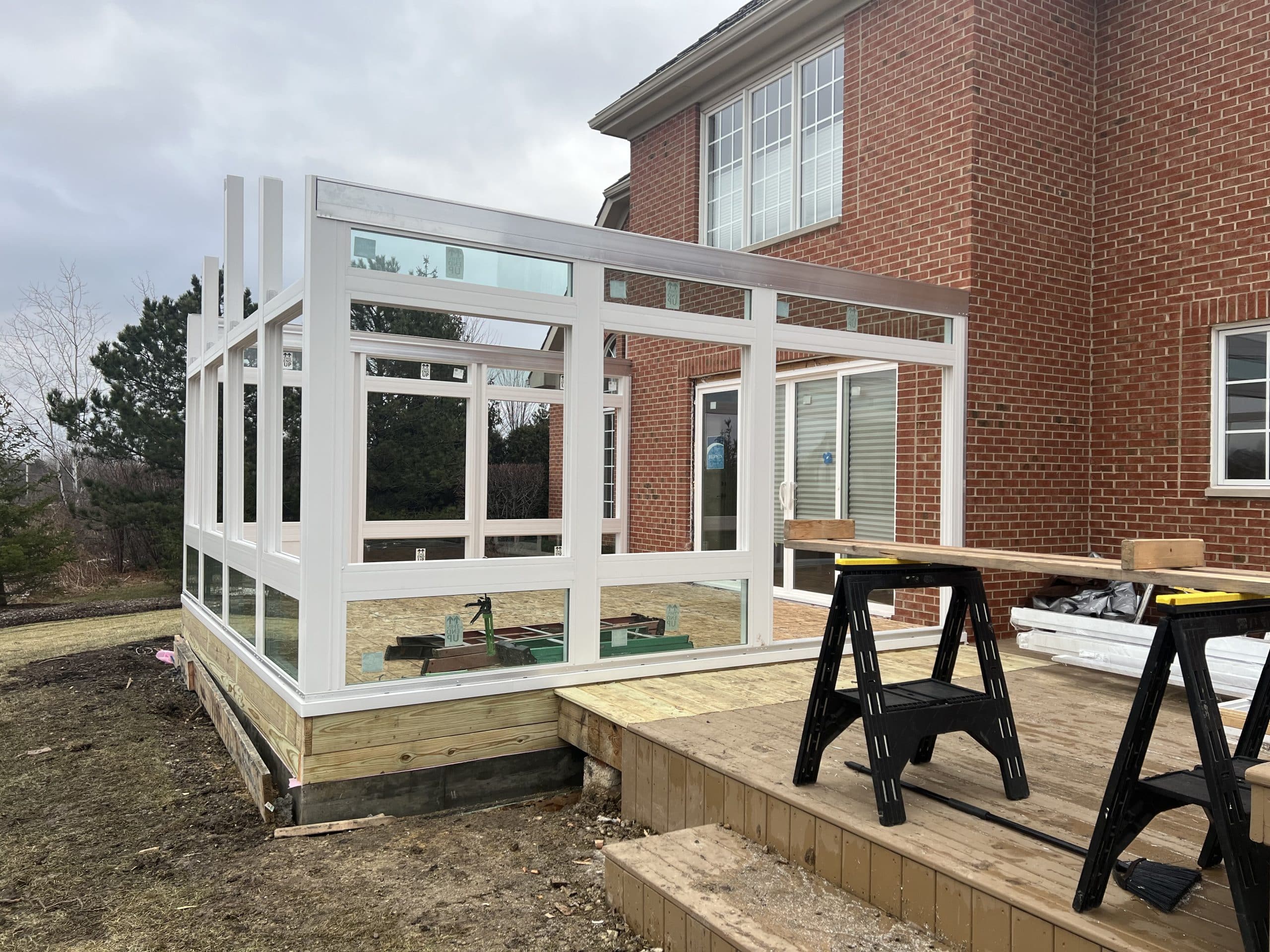 In Progress | Long Grove, IL Sunroom Addition