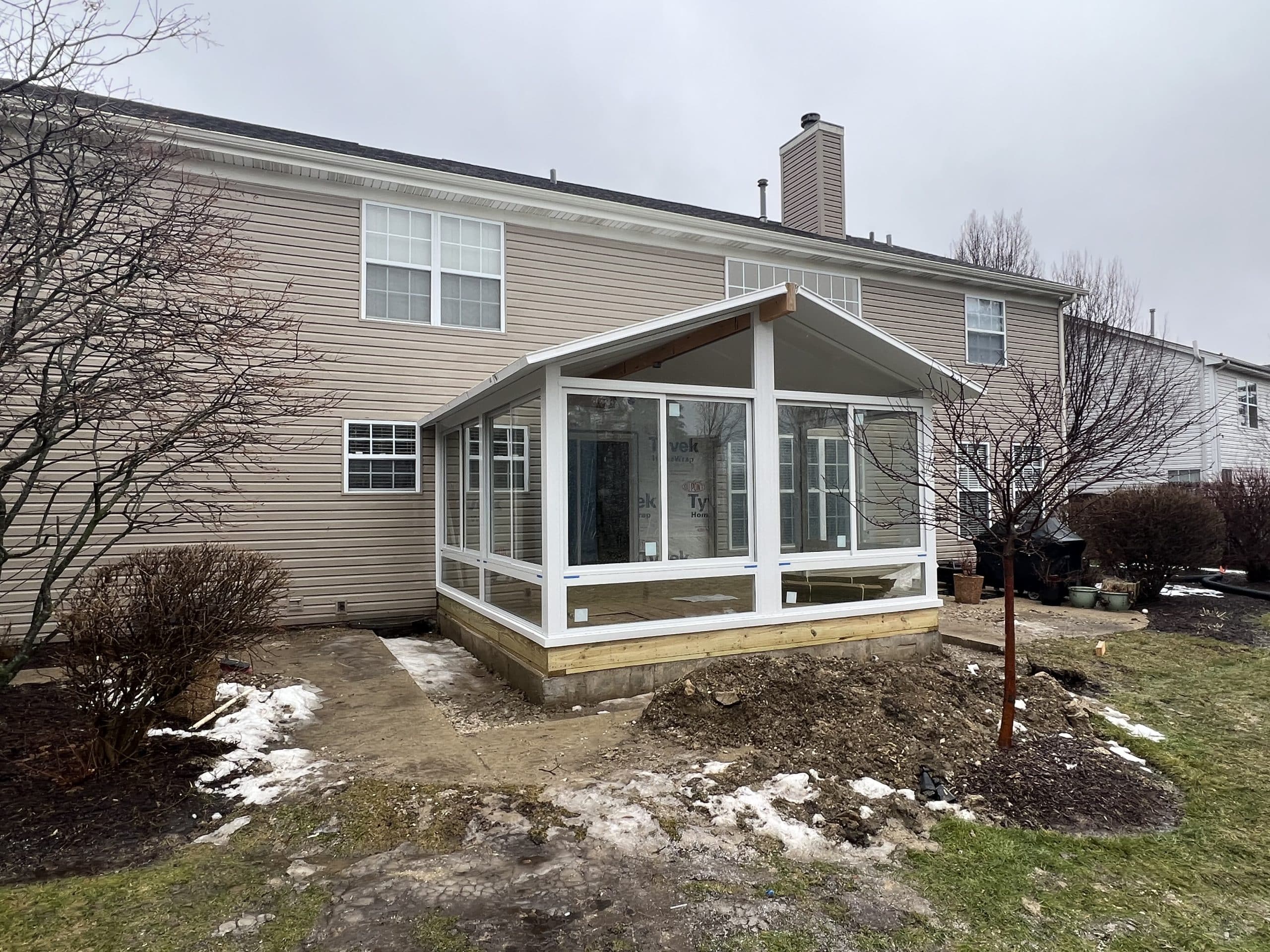 In Progress | Lake Villa, IL Sunroom Addition