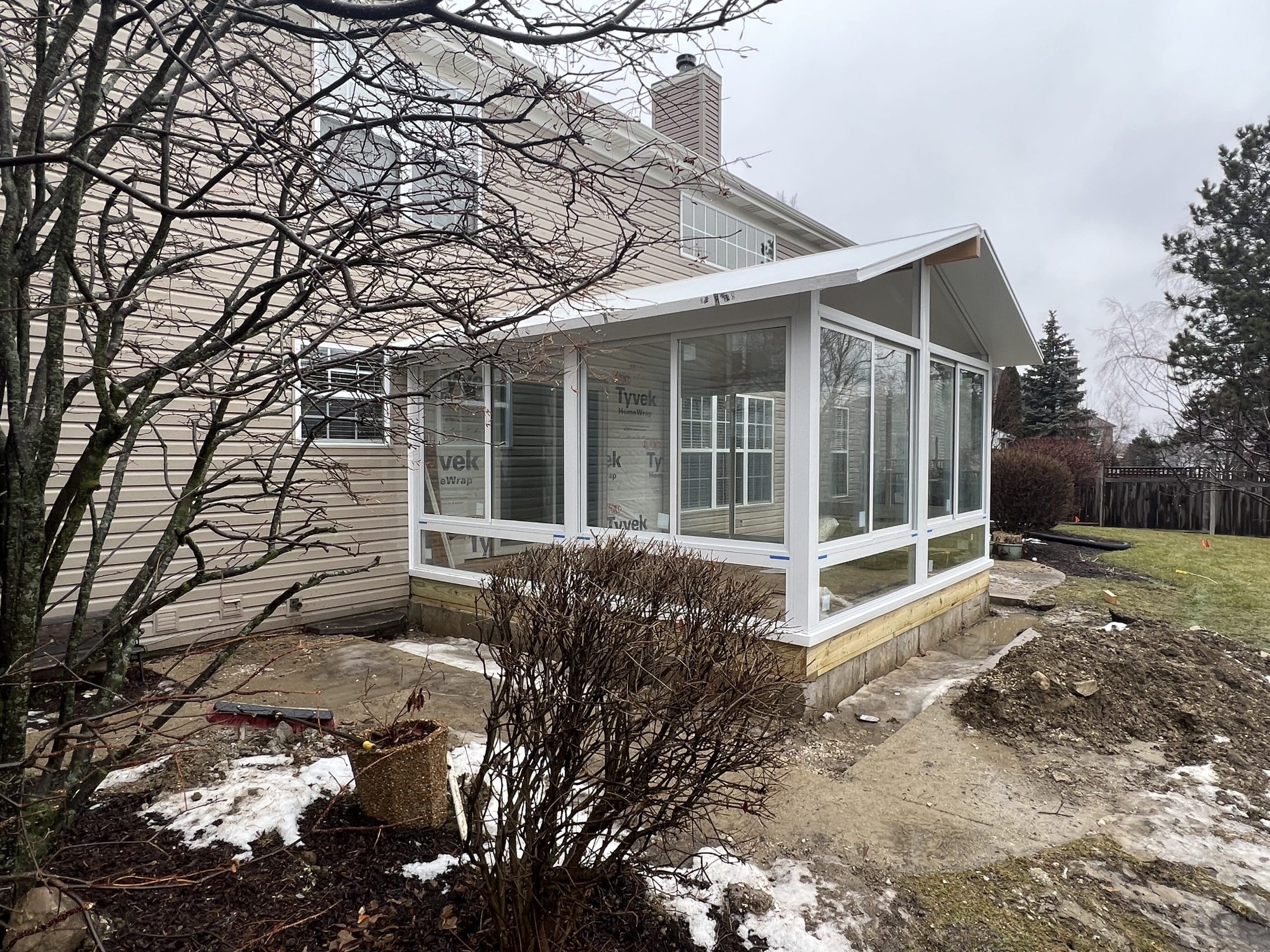 In Progress | Lake Villa, IL Sunroom Addition