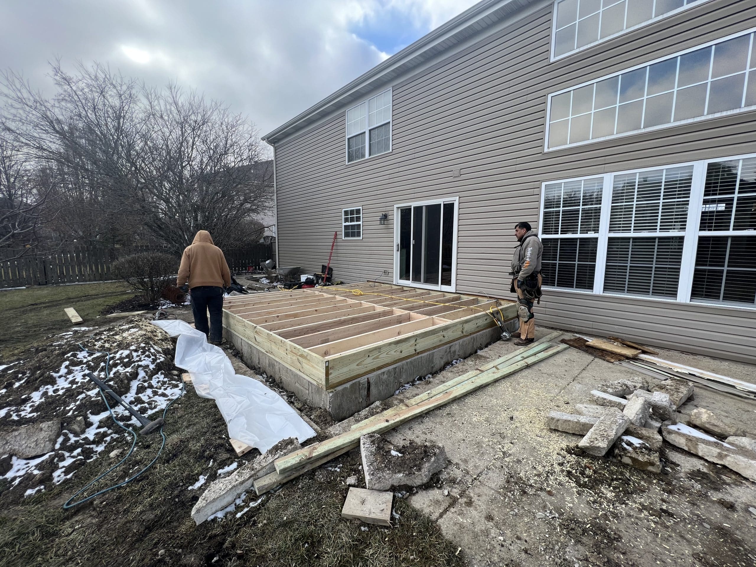 In Progress | Lake Villa, IL Sunroom Addition