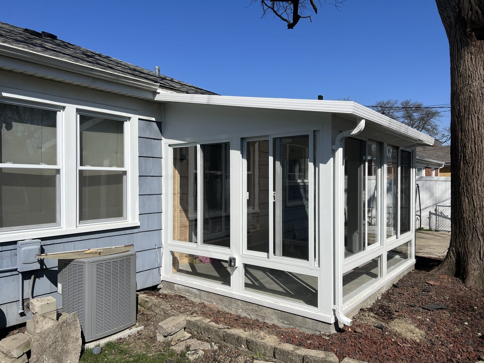 LaGrange Park, IL Three Season Sunroom Addition 2022 Veteran Owned