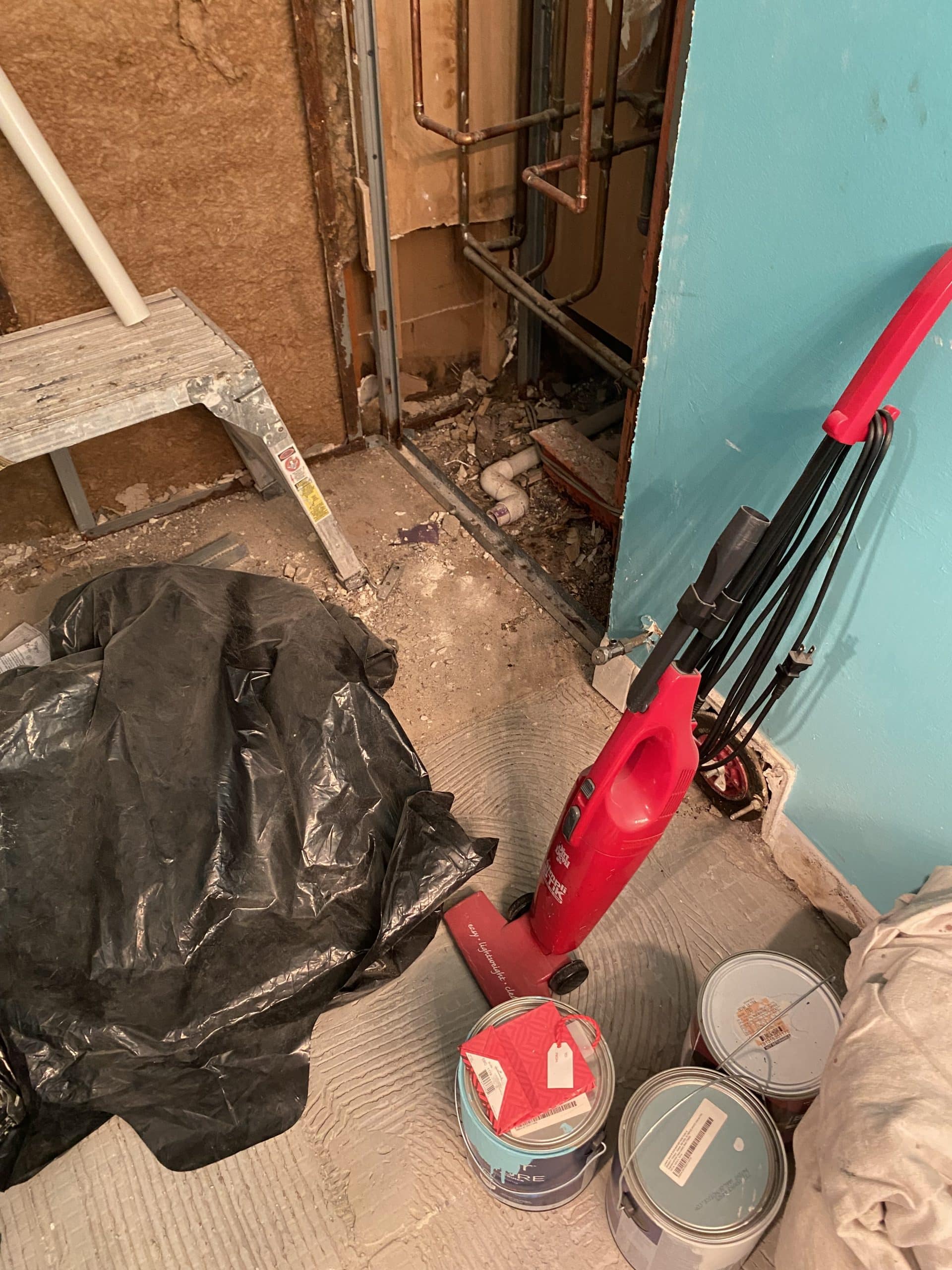 In Progress | Arlington Heights, IL Walk in Shower Installation