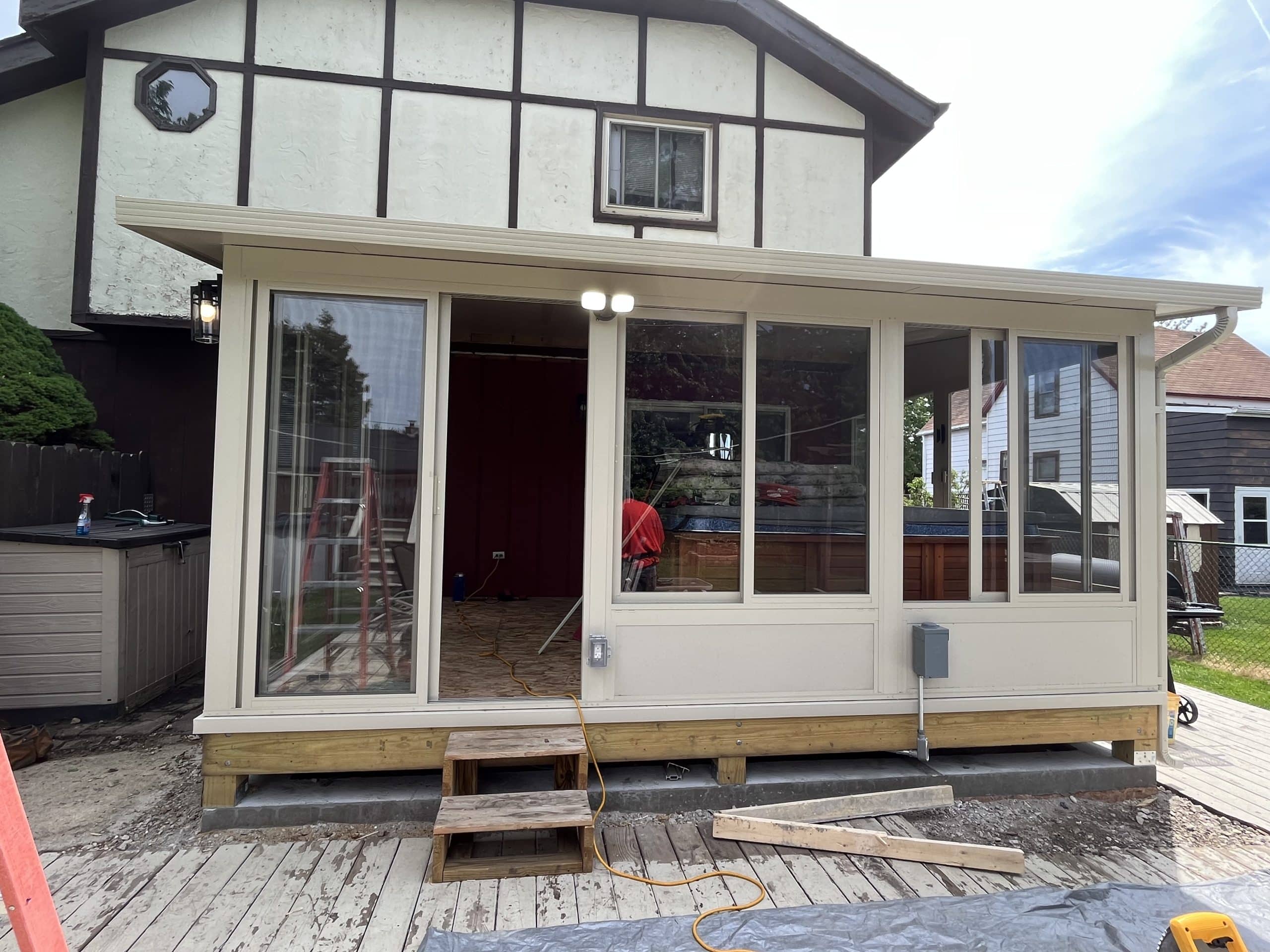 In Progress | Alsip, IL Three Season Sunroom