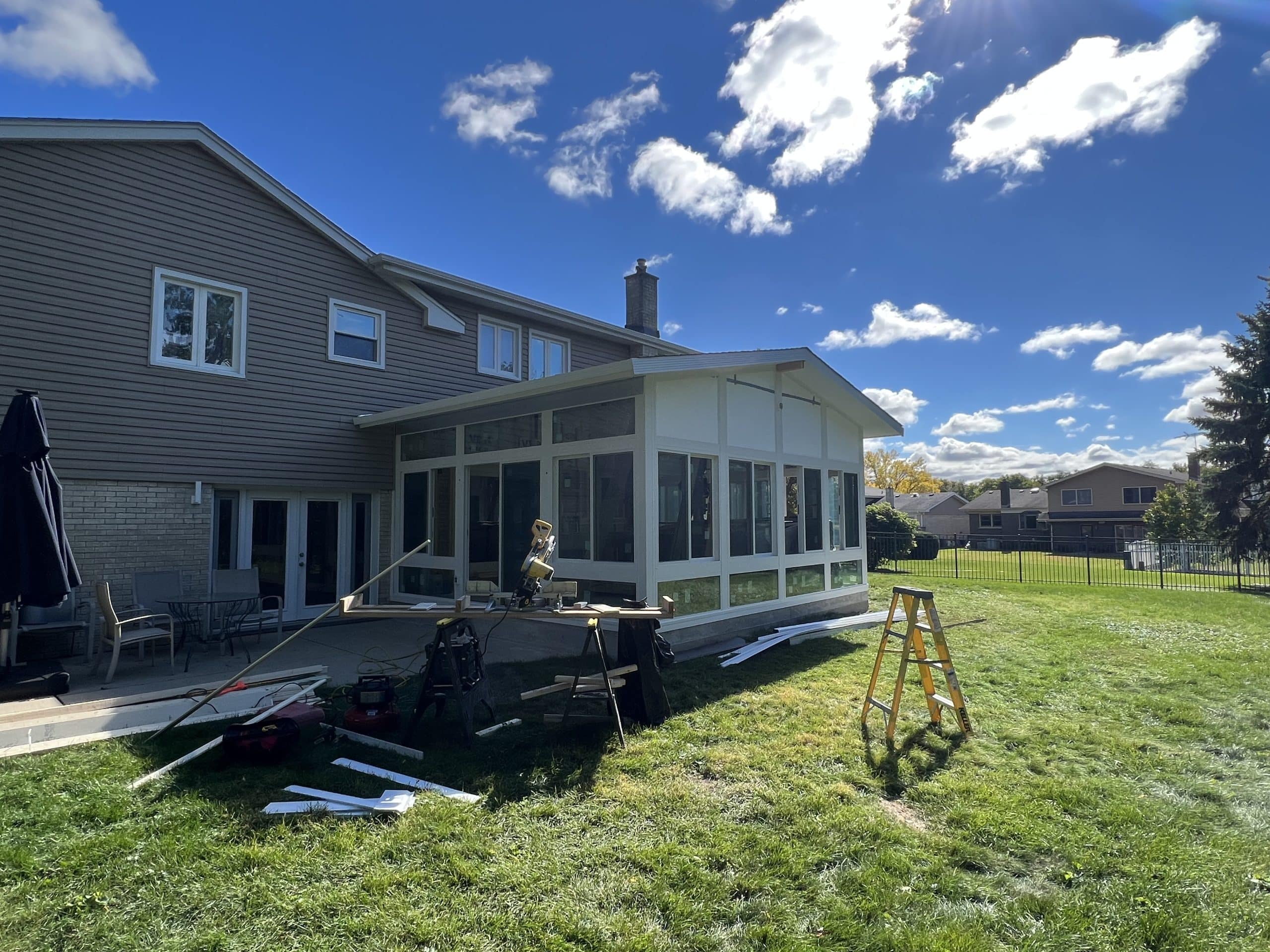 In Progress | Mount Prospect, IL Sunroom Addition