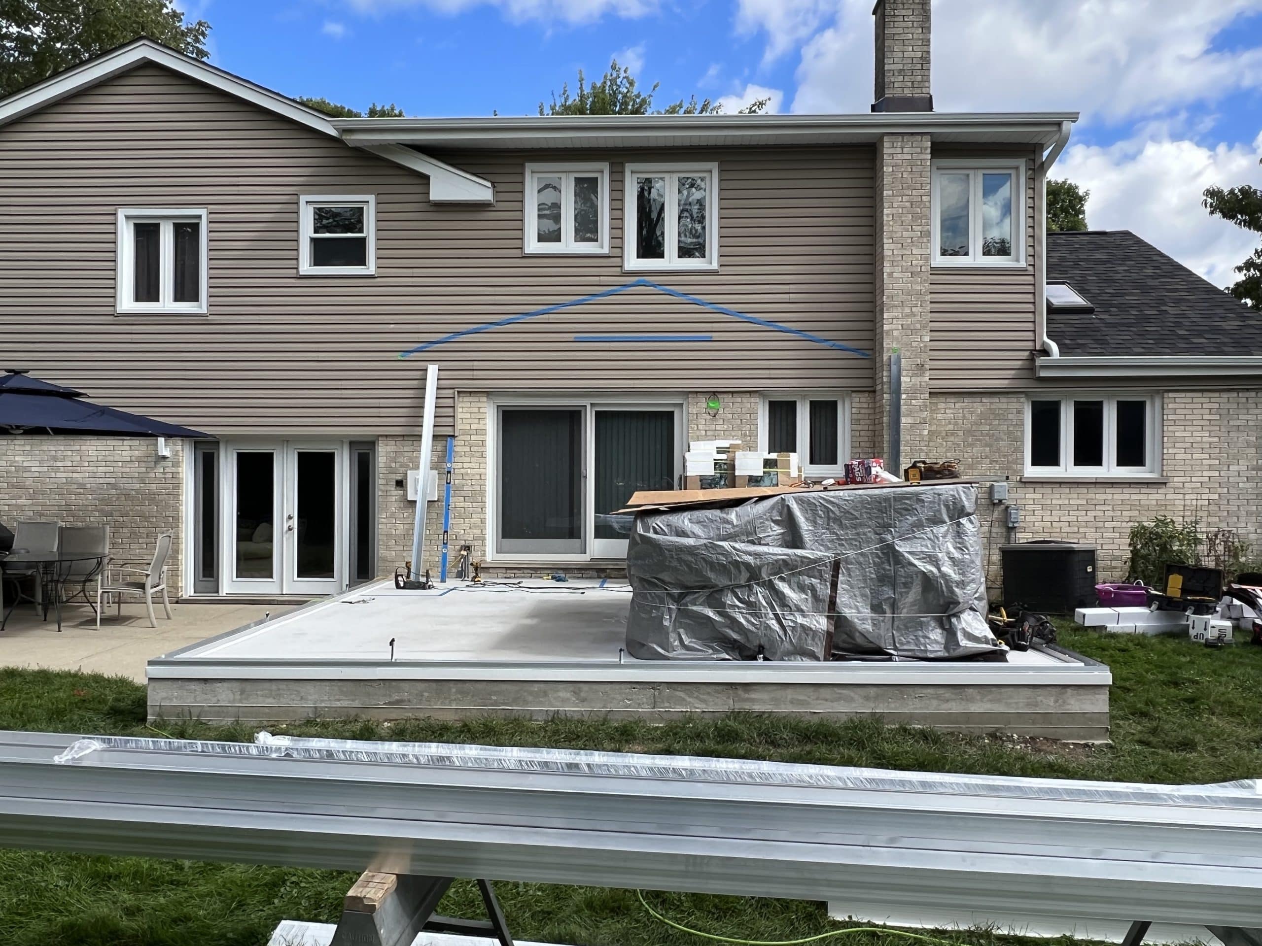 In Progress | Mount Prospect, IL Sunroom Addition