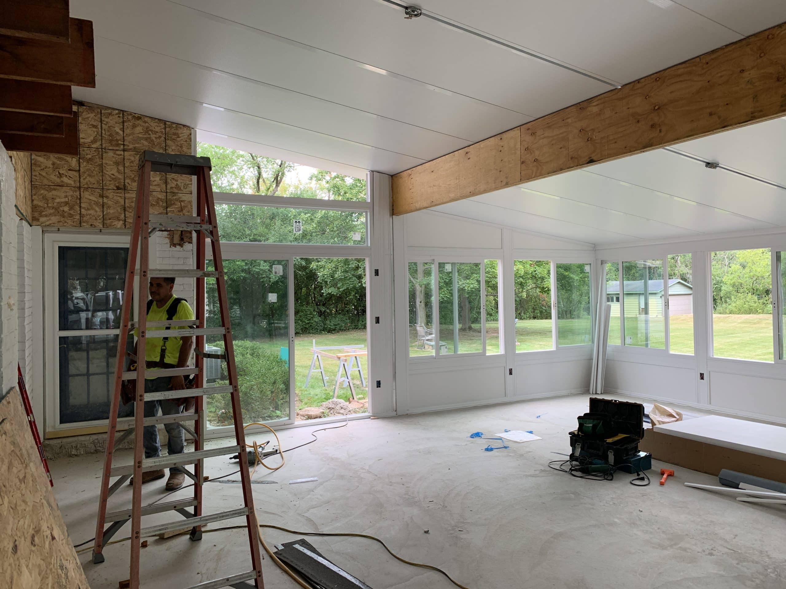 In Progress | Green Oaks, IL Sunroom Addition