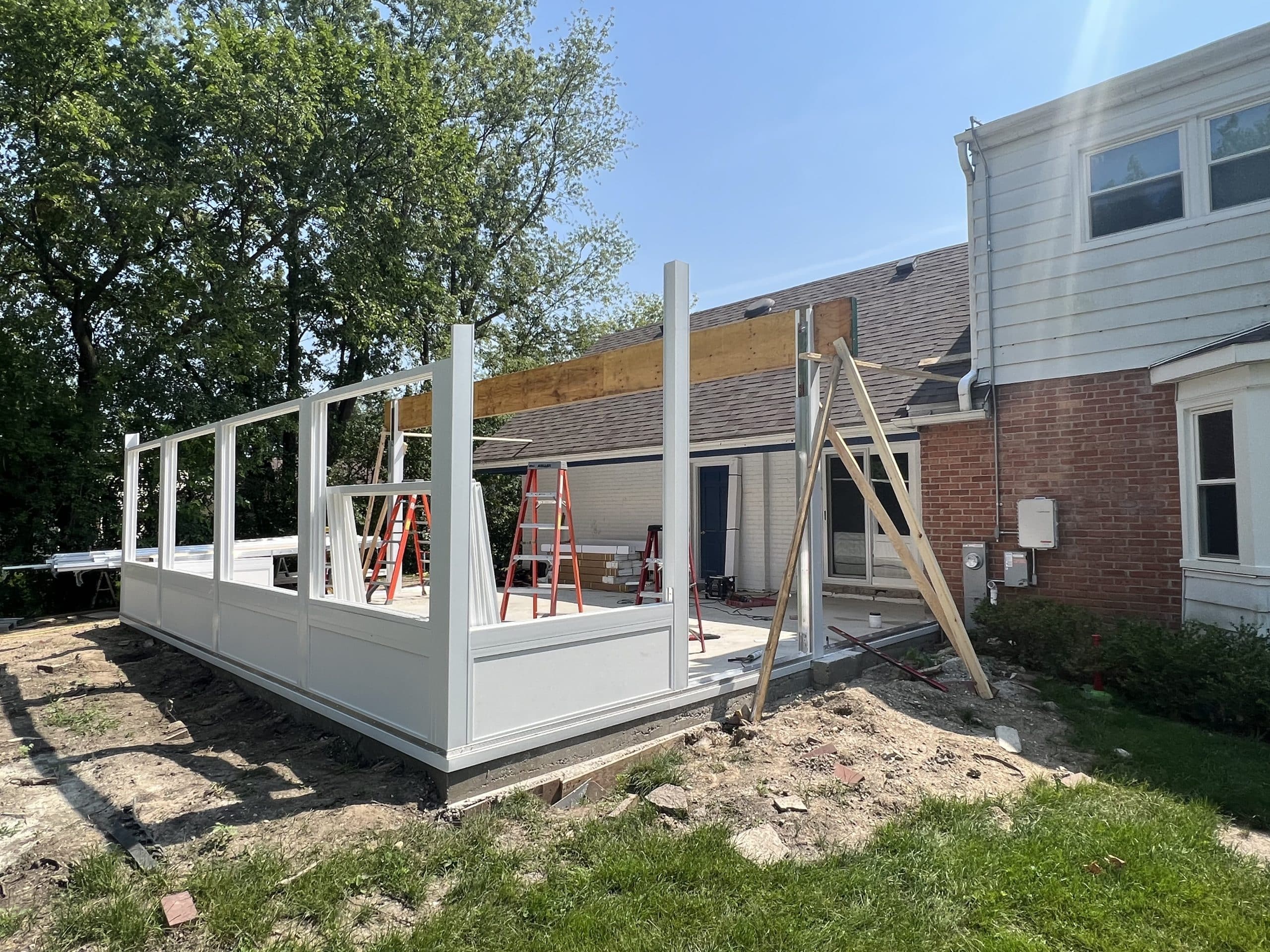 In Progress | Green Oaks, IL Sunroom Addition