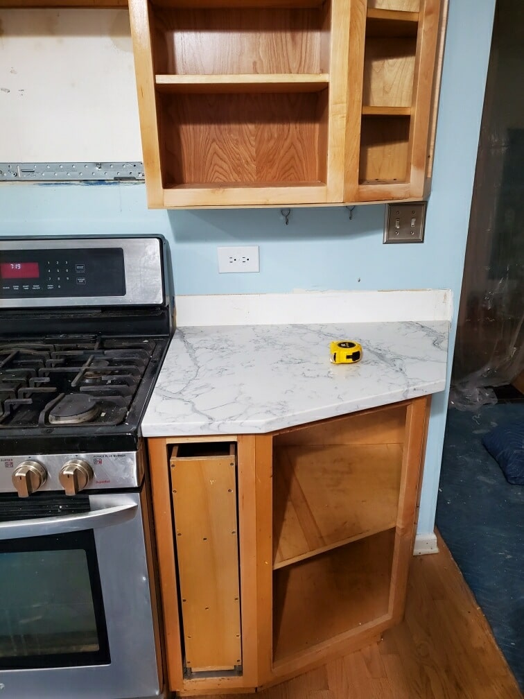 In Progress | Libertyville, IL Kitchen Cabinet Refacing