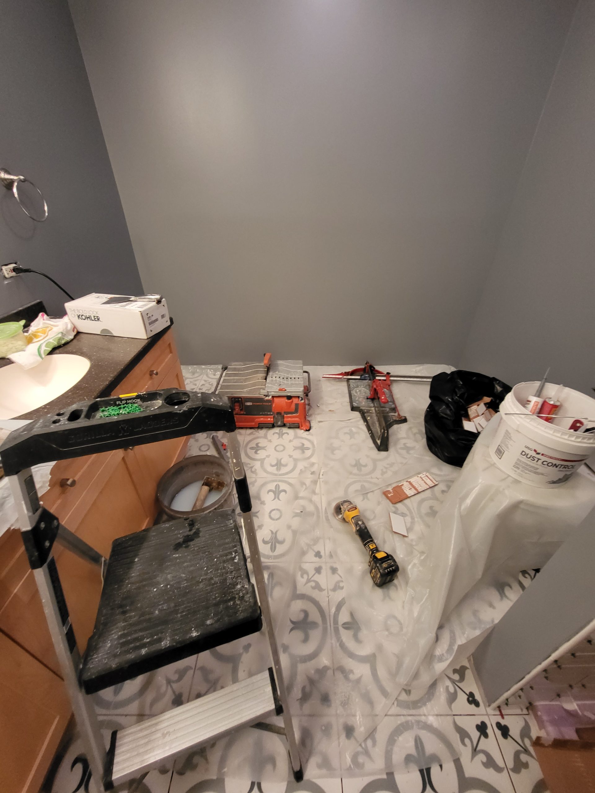 In Progress | Mount Prospect, IL Condo Bathroom Remodel