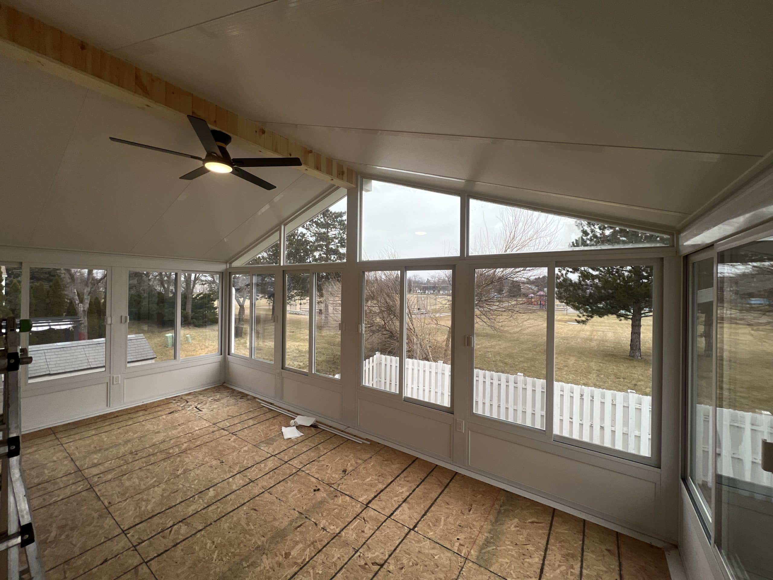 After | Streamwood, IL Raised Three Season Sunroom