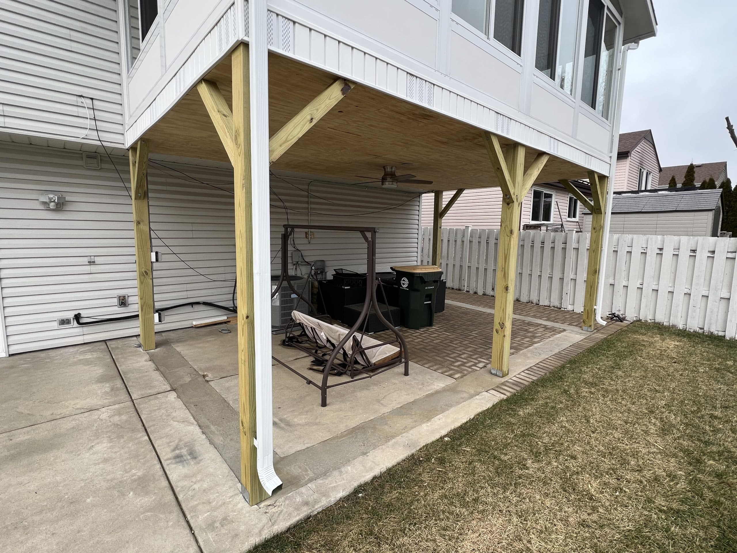 After | Streamwood, IL Raised Three Season Sunroom