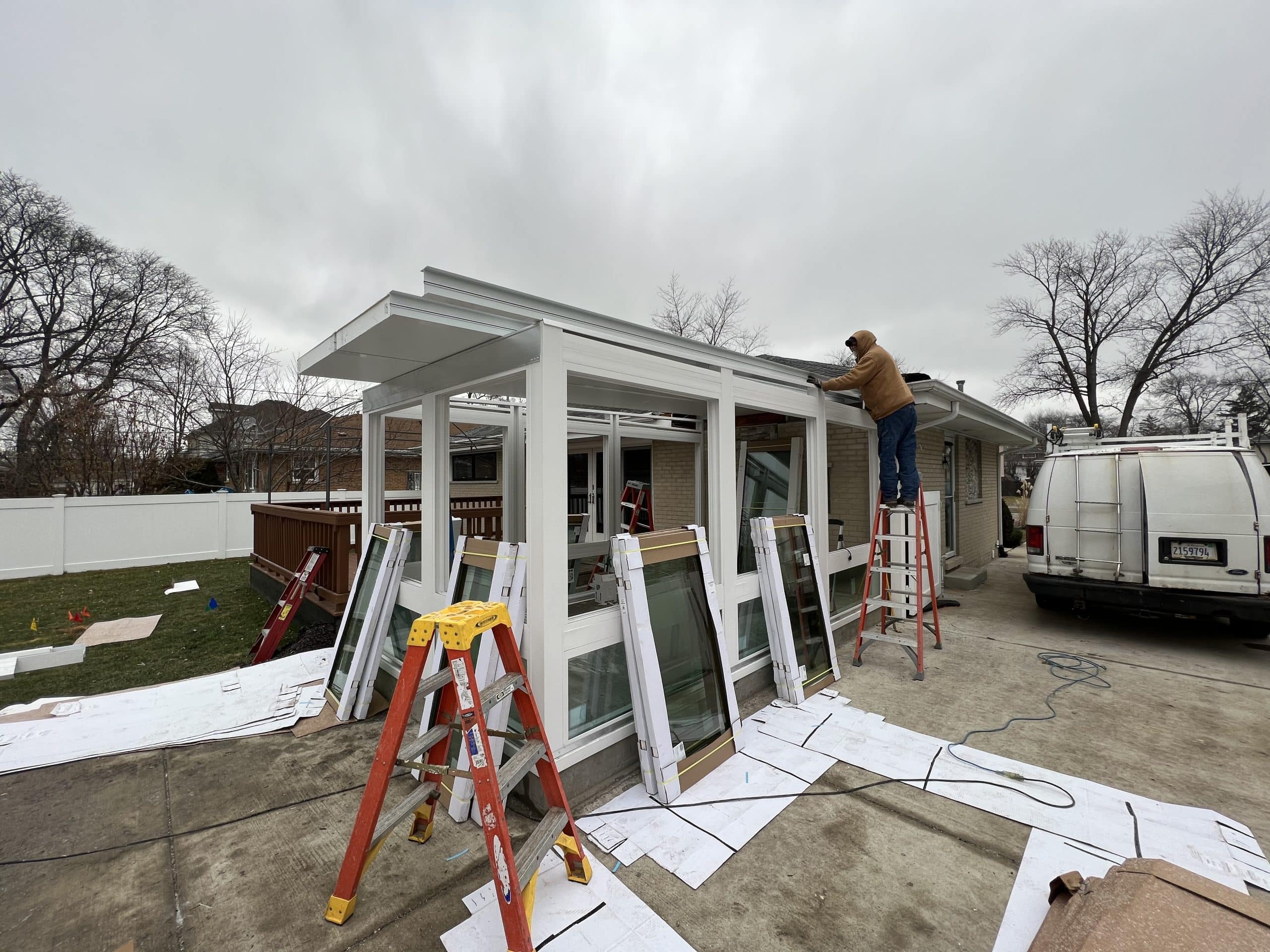 In Progress | Park Ridge, IL Sunroom Addition