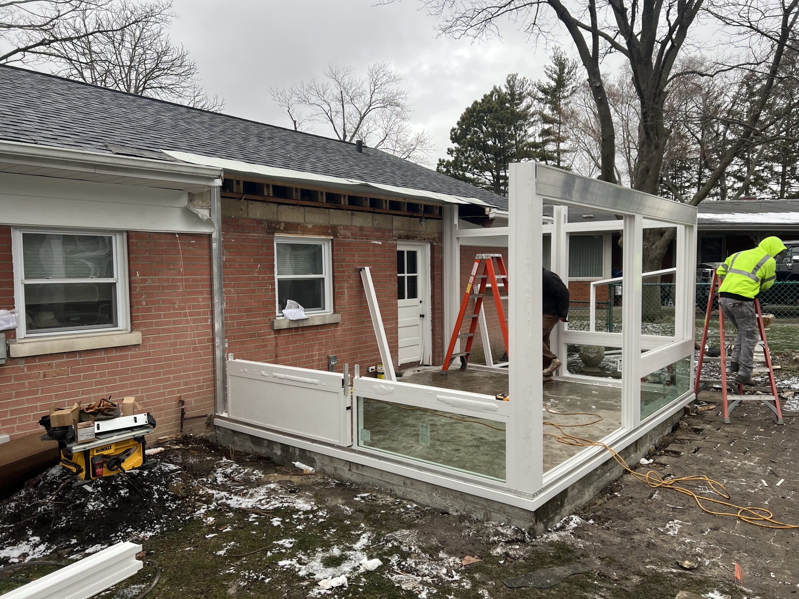 In Progress | Lombard, IL Sunroom Addition