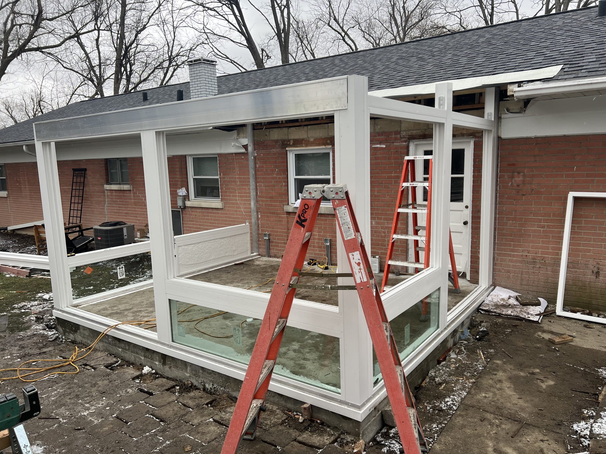 In Progress | Lombard, IL Sunroom Addition