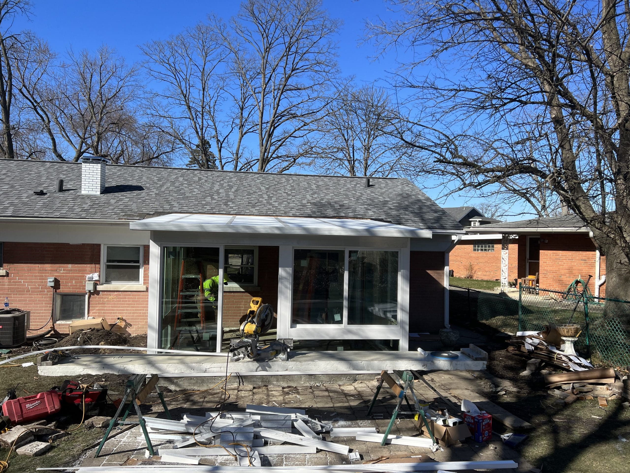 In Progress | Lombard, IL Sunroom Addition