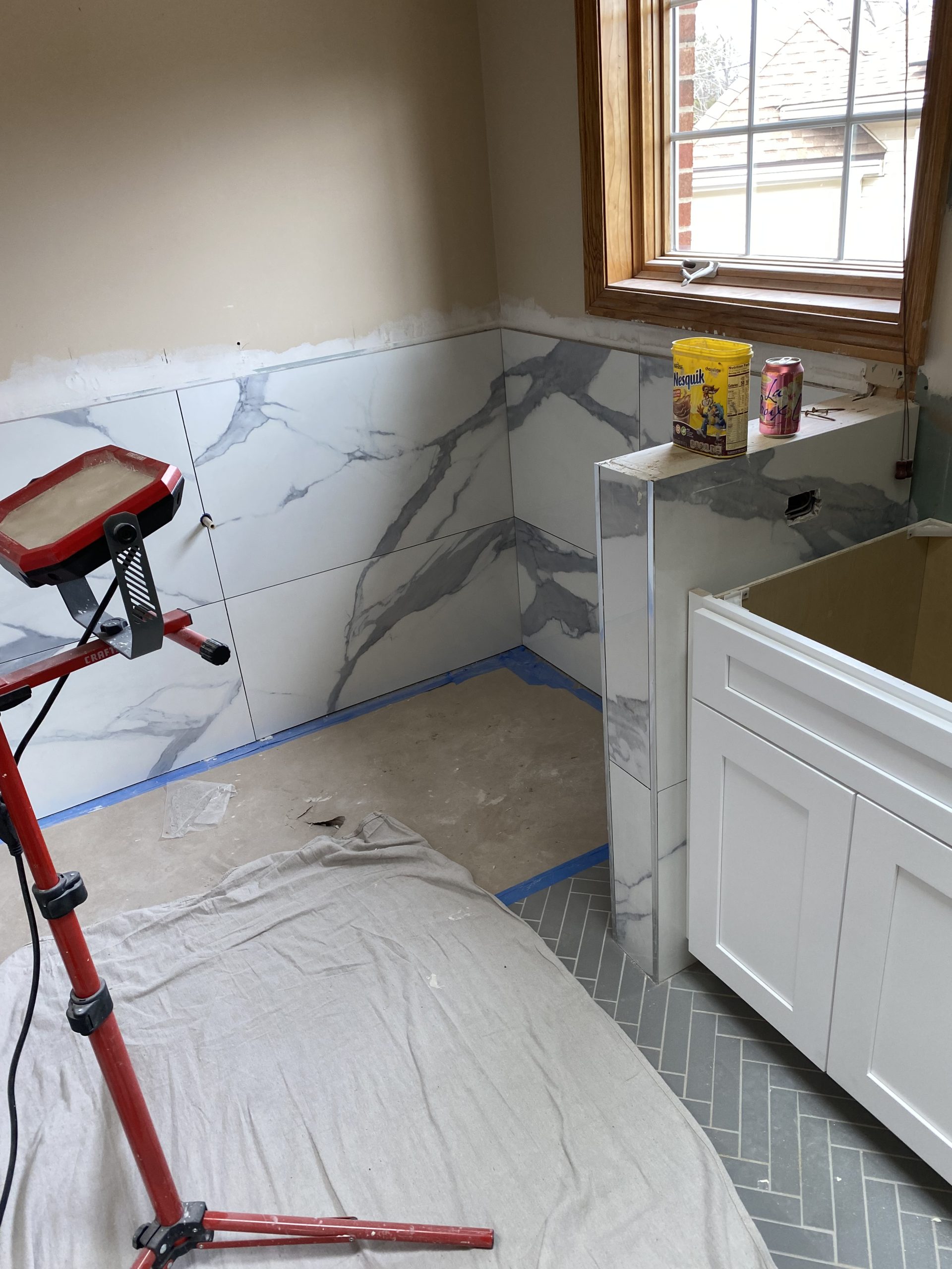 In Progress | Glenview, IL Master Bathroom Remodel