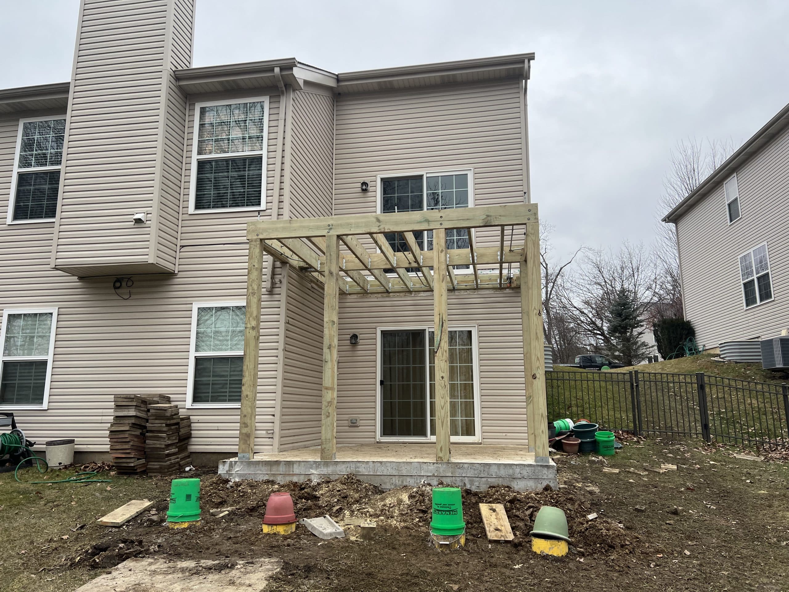 In Progress | Hoffman Estates, IL Raised Sunroom Addition