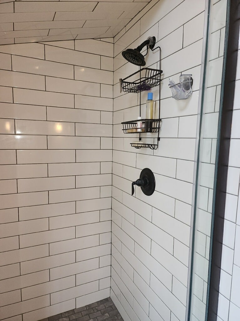 After | Deerfield, IL Sloped Shower Remodel