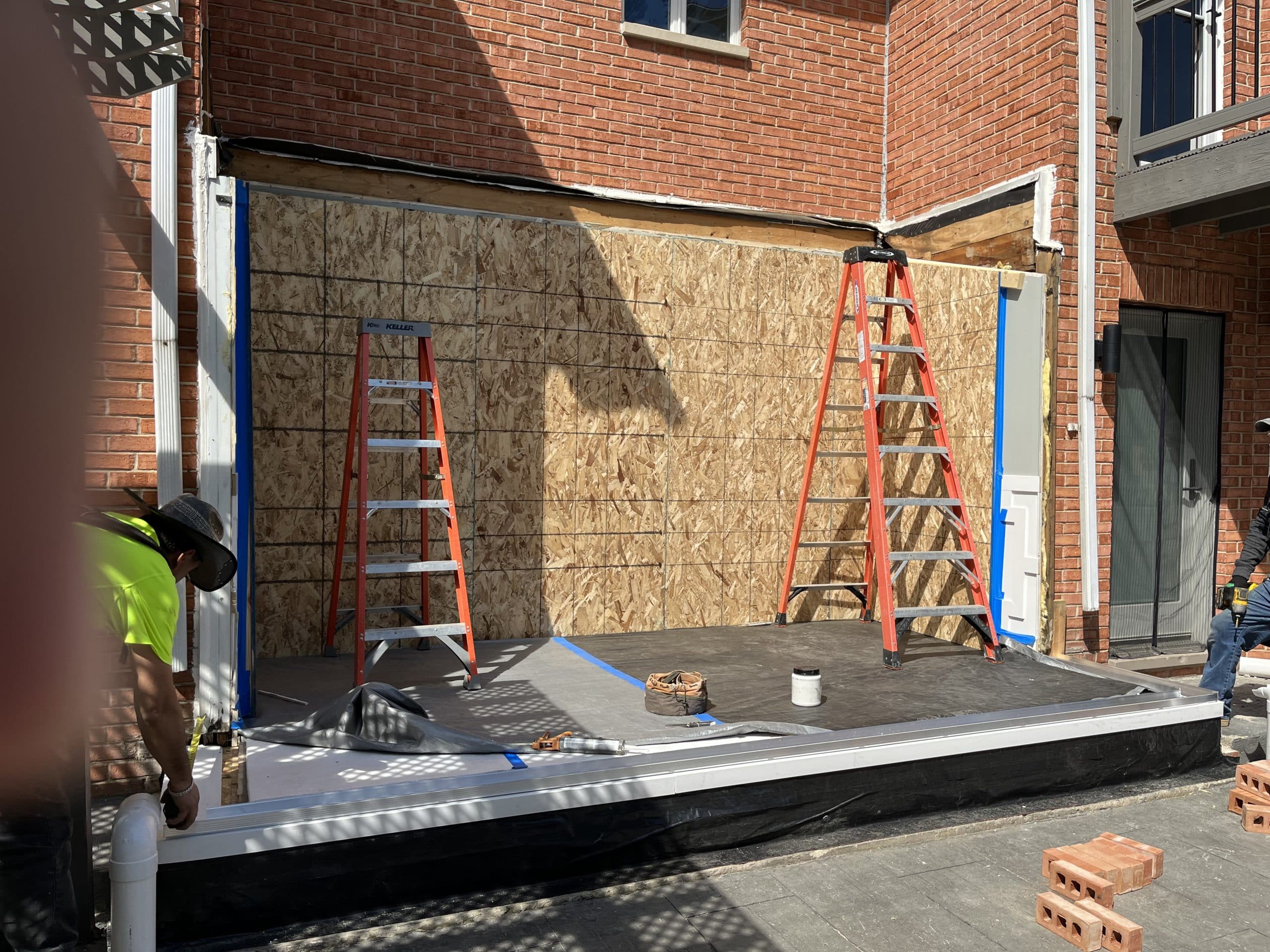 In Progress | Schaumburg, IL Sunroom Replacement In Progress | Schaumburg, IL Sunroom Replacement