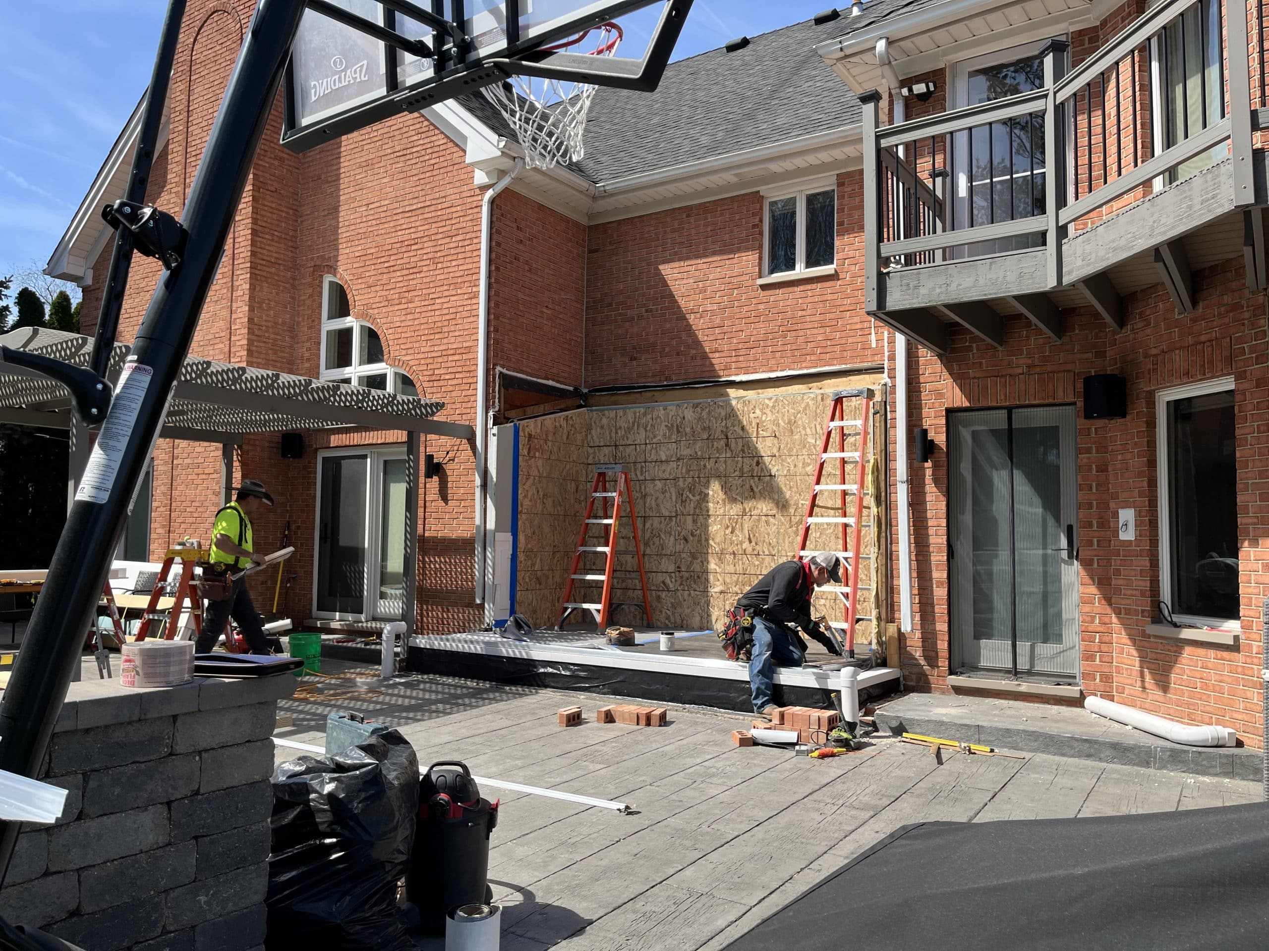In Progress | Schaumburg, IL Sunroom Replacement In Progress | Schaumburg, IL Sunroom Replacement