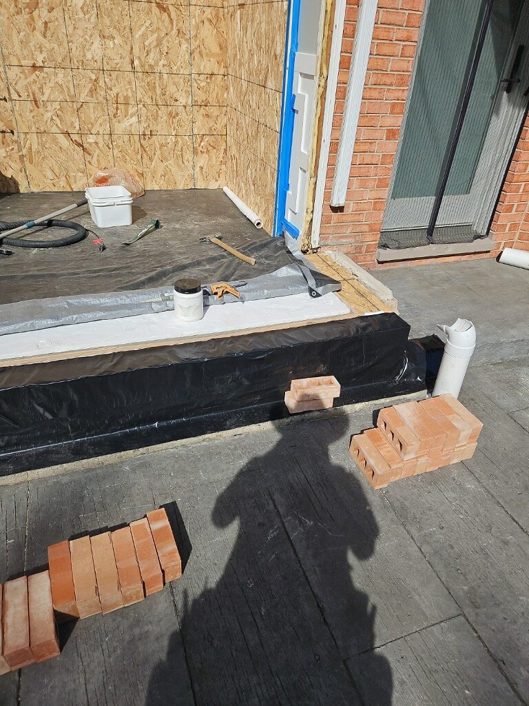 In Progress | Schaumburg, IL Sunroom Replacement In Progress | Schaumburg, IL Sunroom Replacement