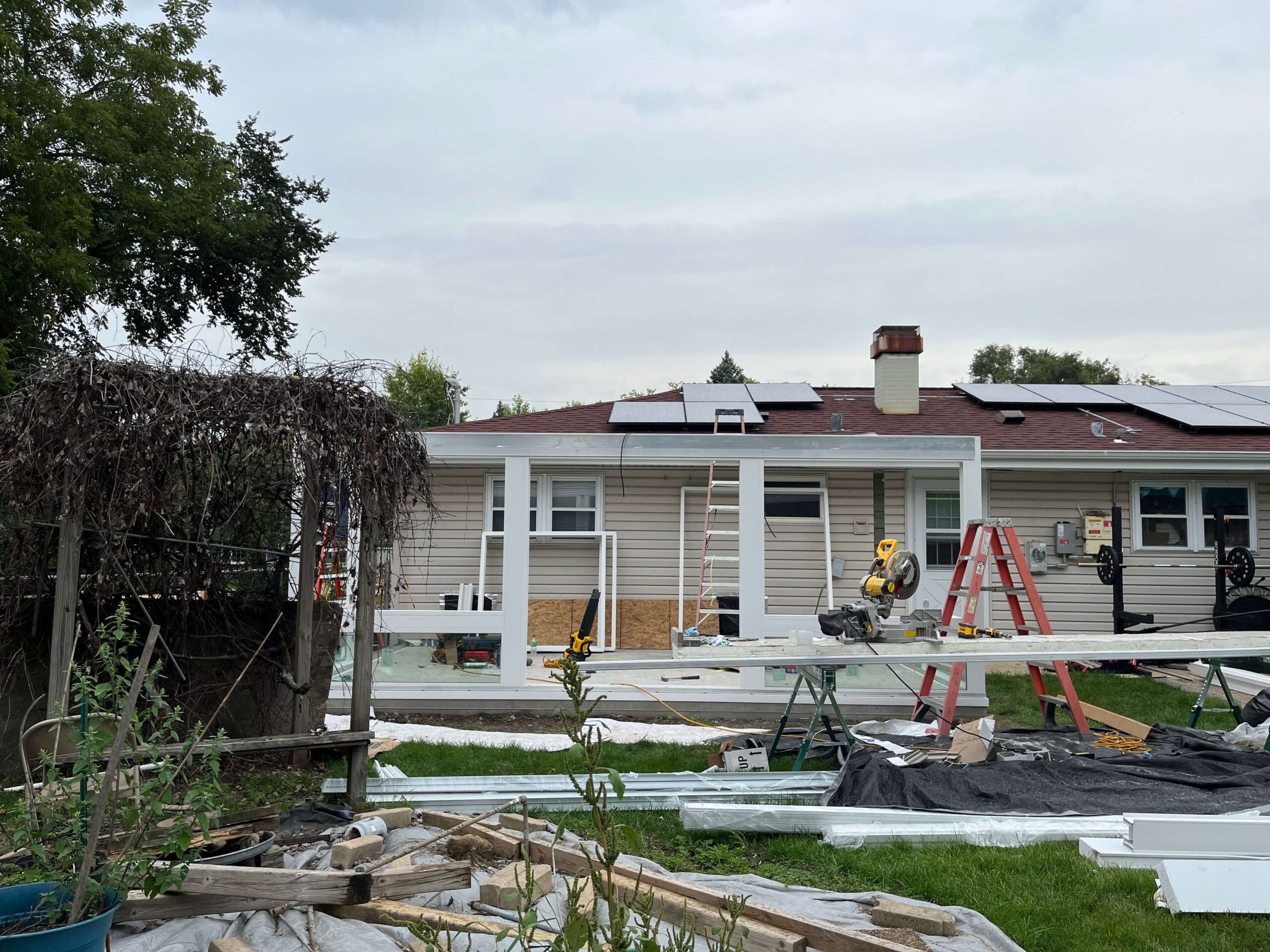 In Progress | Palatine, IL Four Season Patio Enclosure In Progress | Palatine, IL Four Season Patio Enclosure